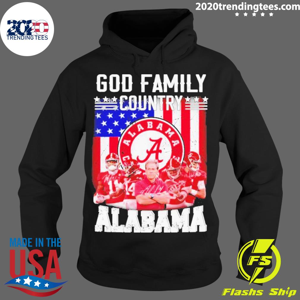 Official god Family Country Alabama Crimson Tide - Adult & Kids T-Shirts, Sweatshirts & Hoodies apparel design preview 2