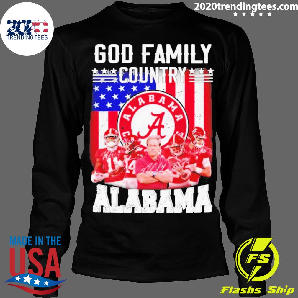 Official god Family Country Alabama Crimson Tide - Adult & Kids T-Shirts, Sweatshirts & Hoodies apparel design preview 4