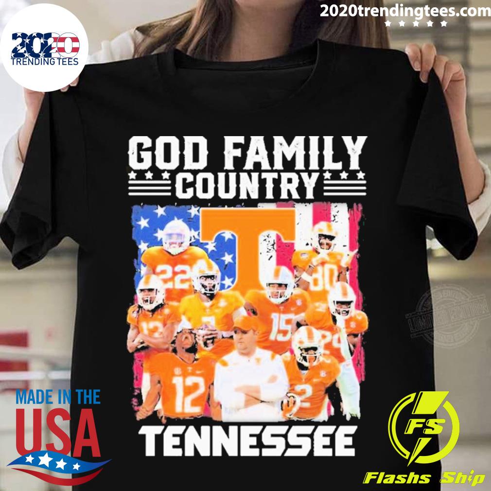 Official god Family Country Tennessee College - Adult & Kids T-Shirts, Sweatshirts & Hoodies apparel design preview 1