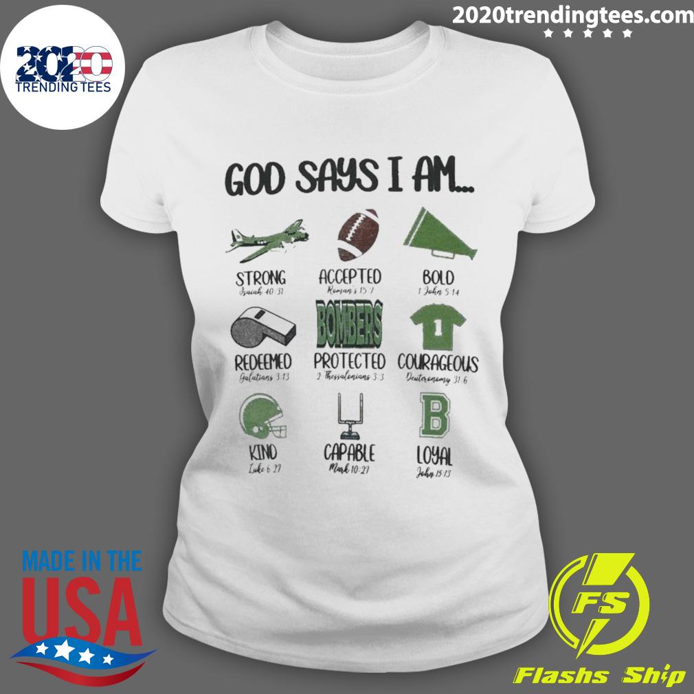 Official god Says I Am Strong Accepted Bold - Adult & Kids T-Shirts, Sweatshirts & Hoodies apparel design preview 3