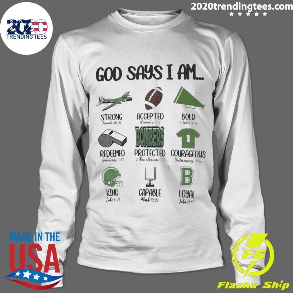Official god Says I Am Strong Accepted Bold - Adult & Kids T-Shirts, Sweatshirts & Hoodies apparel design preview 4