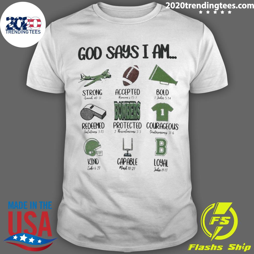 Official god Says I Am Strong Accepted Bold - Adult & Kids T-Shirts, Sweatshirts & Hoodies apparel design preview 1