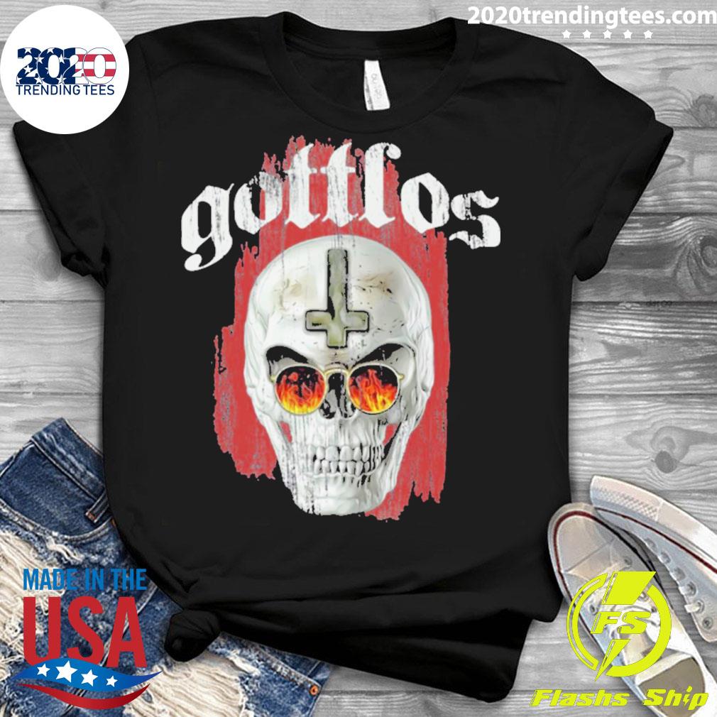 Official godless Halloween Skull - Adult & Kids T-Shirts, Sweatshirts & Hoodies apparel design preview 3