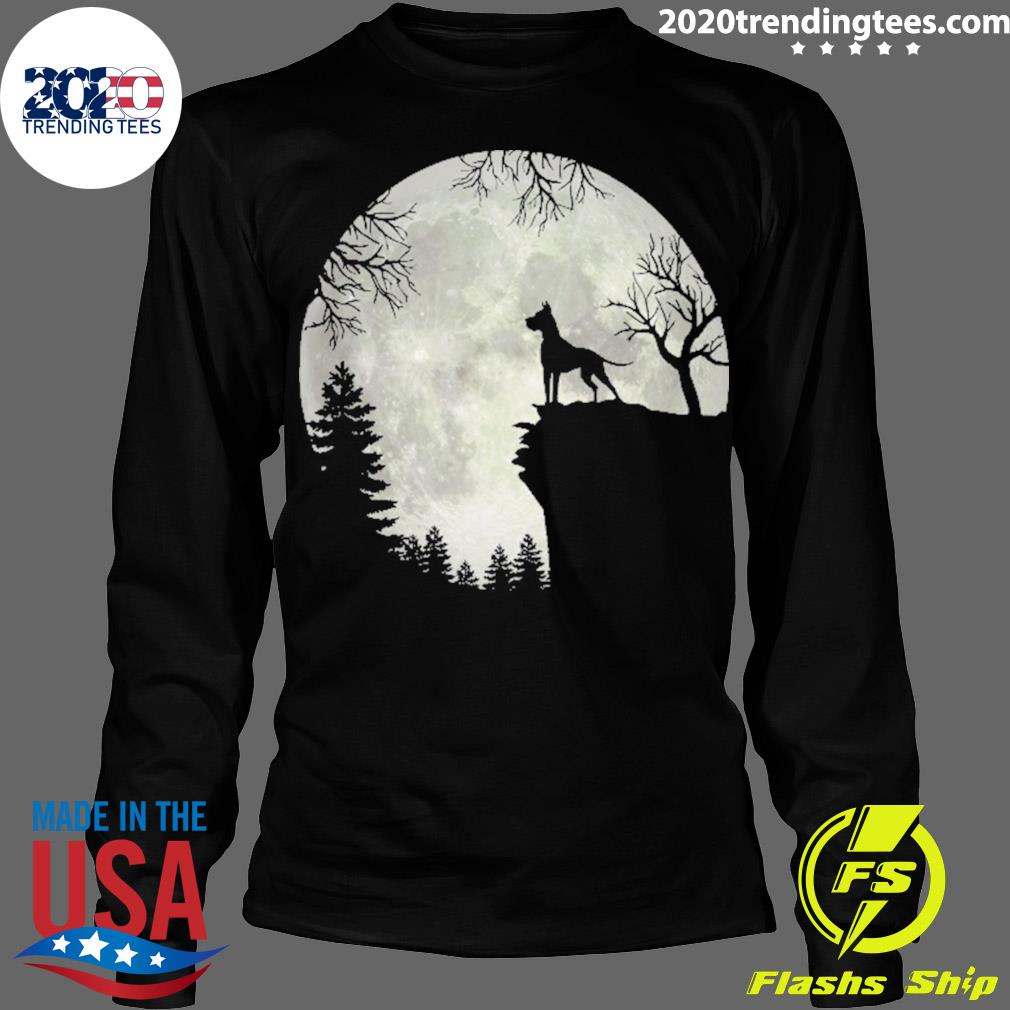 Official great Dane And Moon Halloween - Adult & Kids T-Shirts, Sweatshirts & Hoodies apparel design preview 4