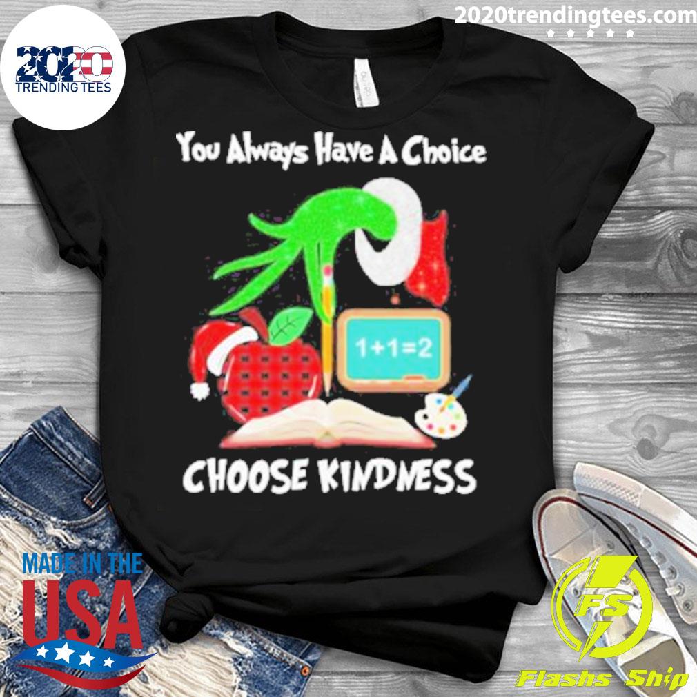 Official grinch Hand Holding Pen You Always Have A - Adult & Kids T-Shirts, Sweatshirts & Hoodies apparel design preview 3