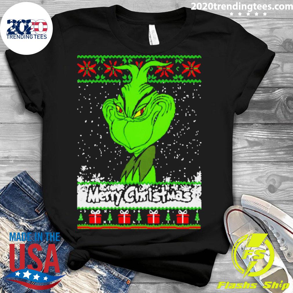 Official grinchhh Merry Christmas - Adult & Kids T-Shirts, Sweatshirts & Hoodies apparel design preview 3