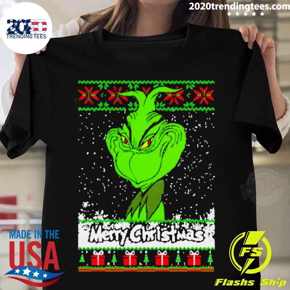 Official grinchhh Merry Christmas - Adult & Kids T-Shirts, Sweatshirts & Hoodies apparel design preview 1