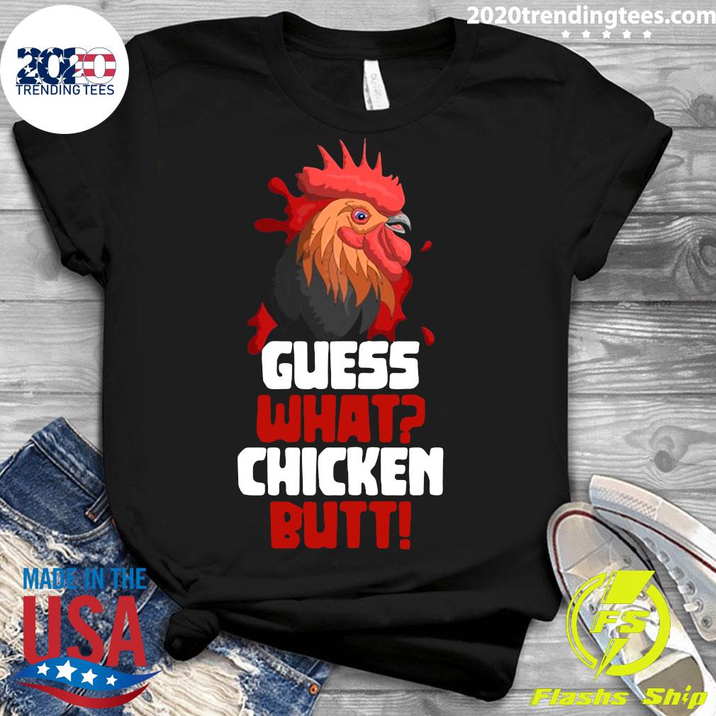 Official Guess What Chicken Butt Funny Farmer Gift - Adult & Kids T-Shirts, Sweatshirts & Hoodies apparel design preview 3