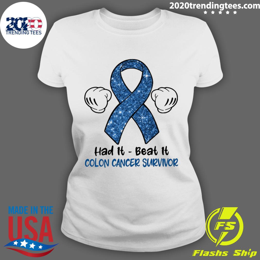 Official had It Beat Colon Cancer Survivor - Adult & Kids T-Shirts, Sweatshirts & Hoodies apparel design preview 3