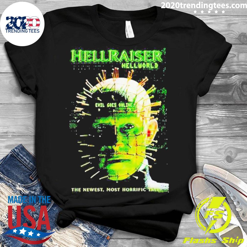 Official halloween Hellraiser Hellworld - Adult & Kids T-Shirts, Sweatshirts & Hoodies apparel design preview 3