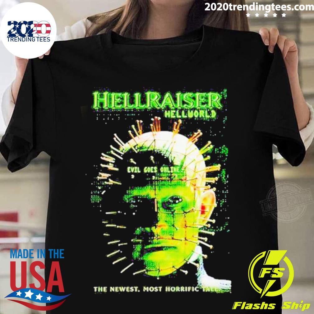 Official halloween Hellraiser Hellworld - Adult & Kids T-Shirts, Sweatshirts & Hoodies apparel design preview 1