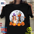 Official halloween Scarecrow Black Basset Hound - Adult & Kids T-Shirts, Sweatshirts & Hoodies apparel design preview 1