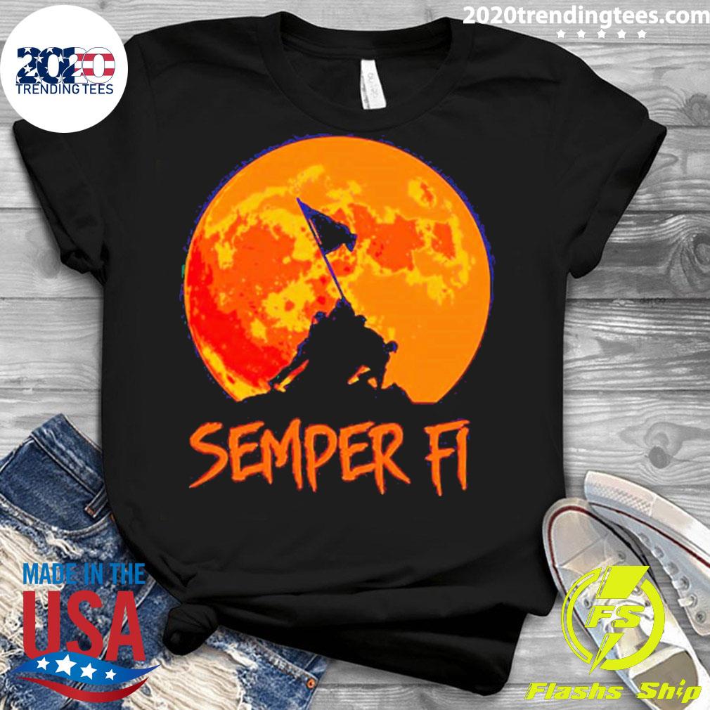Official halloween Semper Fi - Adult & Kids T-Shirts, Sweatshirts & Hoodies apparel design preview 3