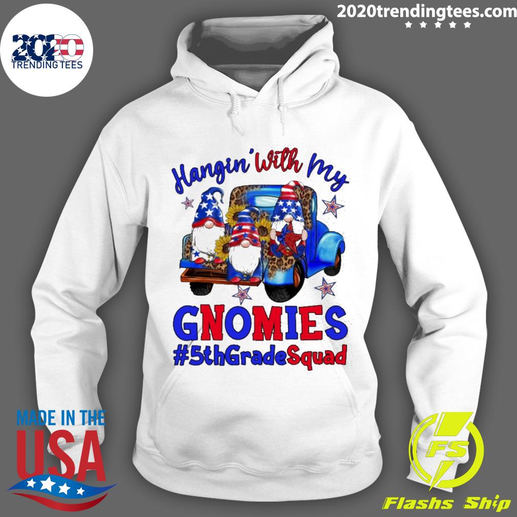 Official hangin' With My 5th Grade Squad 4th Of July - Adult & Kids T-Shirts, Sweatshirts & Hoodies apparel design preview 2