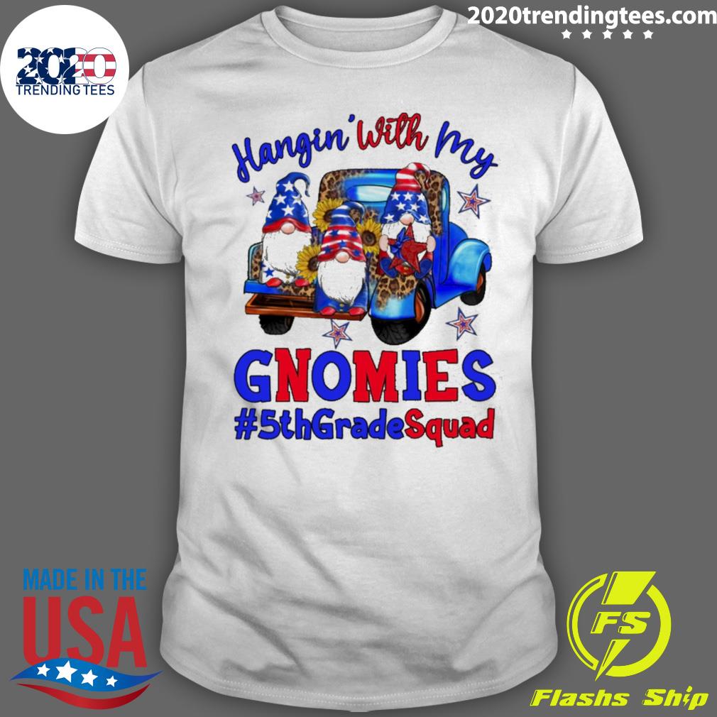 Official hangin' With My 5th Grade Squad 4th Of July - Adult & Kids T-Shirts, Sweatshirts & Hoodies apparel design preview 1