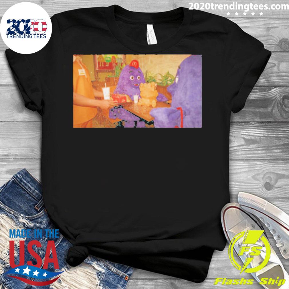 Official happy Birthday Grimace Tik Tok - Adult & Kids T-Shirts, Sweatshirts & Hoodies apparel design preview 3