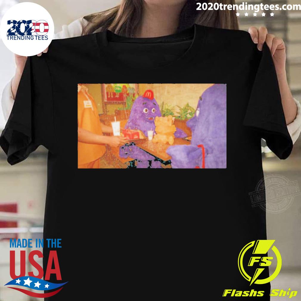 Official happy Birthday Grimace Tik Tok - Adult & Kids T-Shirts, Sweatshirts & Hoodies apparel design preview 1