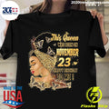 Official happy Birthday To Me This Queen Was Born In - Adult & Kids T-Shirts, Sweatshirts & Hoodies apparel design preview 1