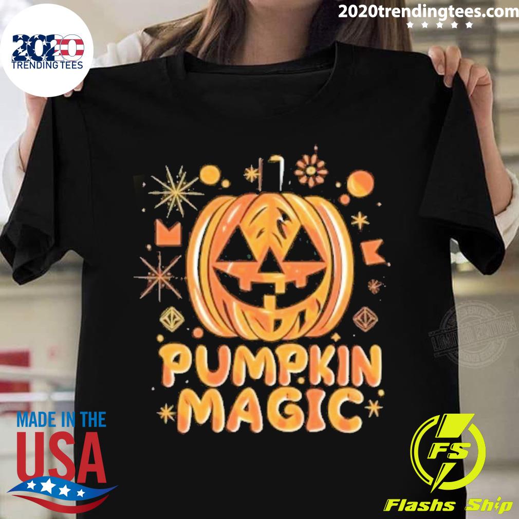Official happy Halloween Pumpkin Magic Gift - Adult & Kids T-Shirts, Sweatshirts & Hoodies apparel design preview 1