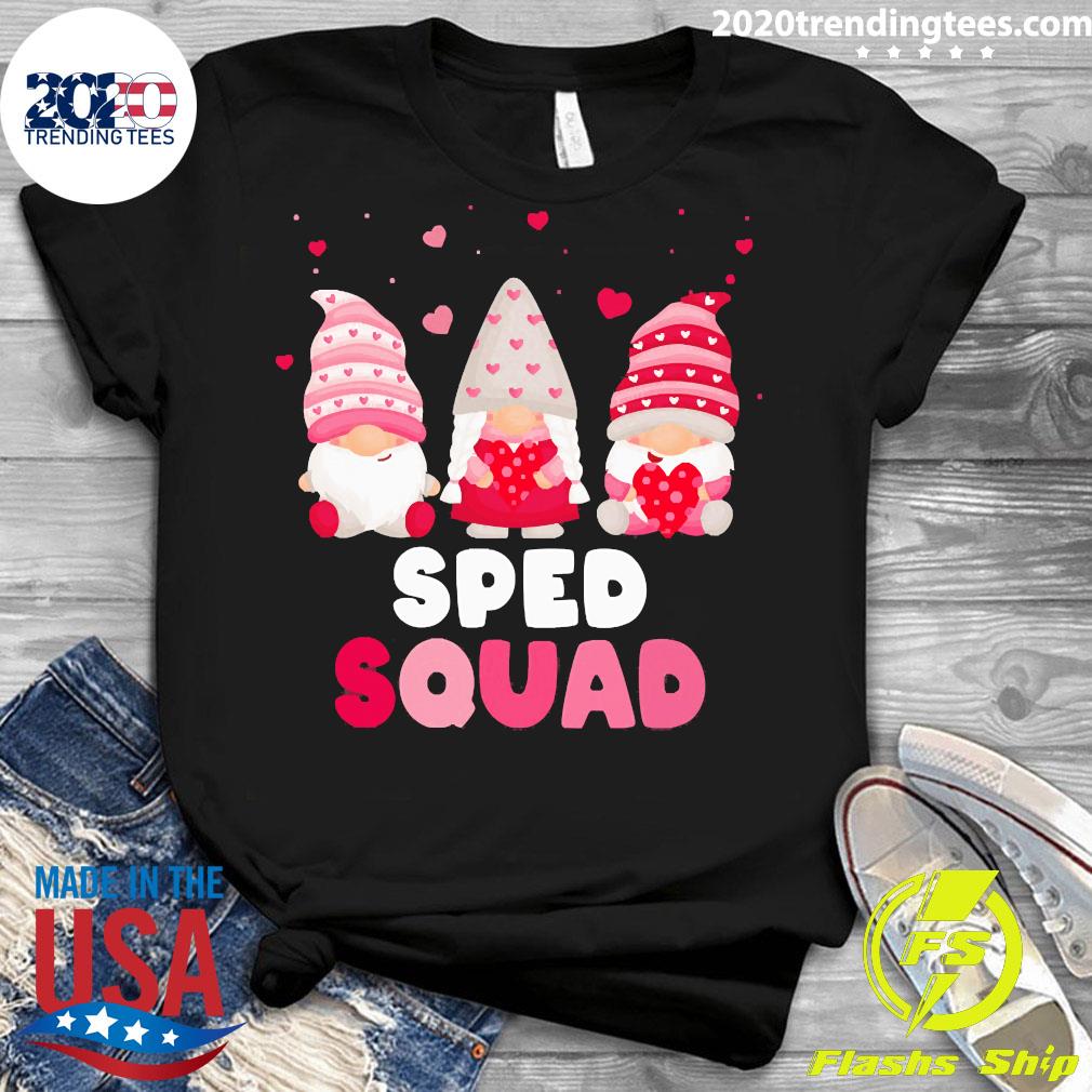 Official Happy Valentines Day Gnome Sped Squad - Adult & Kids T-Shirts, Sweatshirts & Hoodies apparel design preview 3