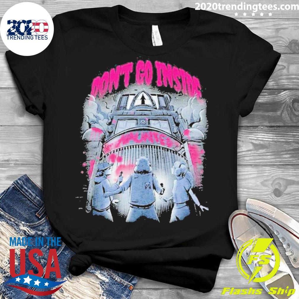Official haunted House Don't Go Inside - Adult & Kids T-Shirts, Sweatshirts & Hoodies apparel design preview 3
