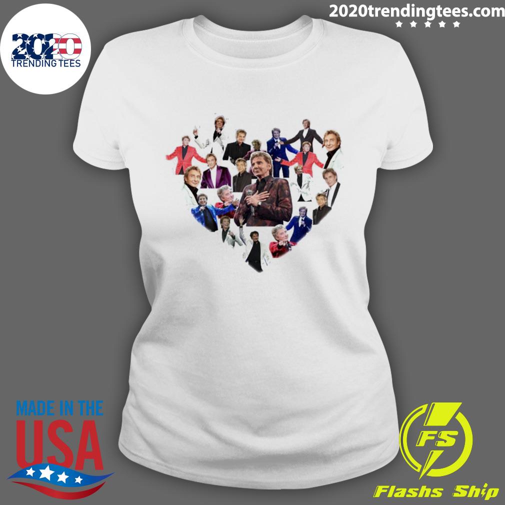 Official heart Barry Manilow - Adult & Kids T-Shirts, Sweatshirts & Hoodies apparel design preview 3