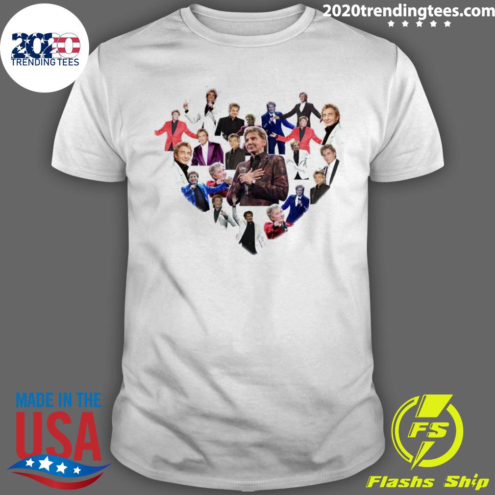 Official heart Barry Manilow - Adult & Kids T-Shirts, Sweatshirts & Hoodies apparel design preview 1