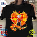 Official heart Shape Autumn Leaf Silver Labrador Dog - Adult & Kids T-Shirts, Sweatshirts & Hoodies apparel design preview 1