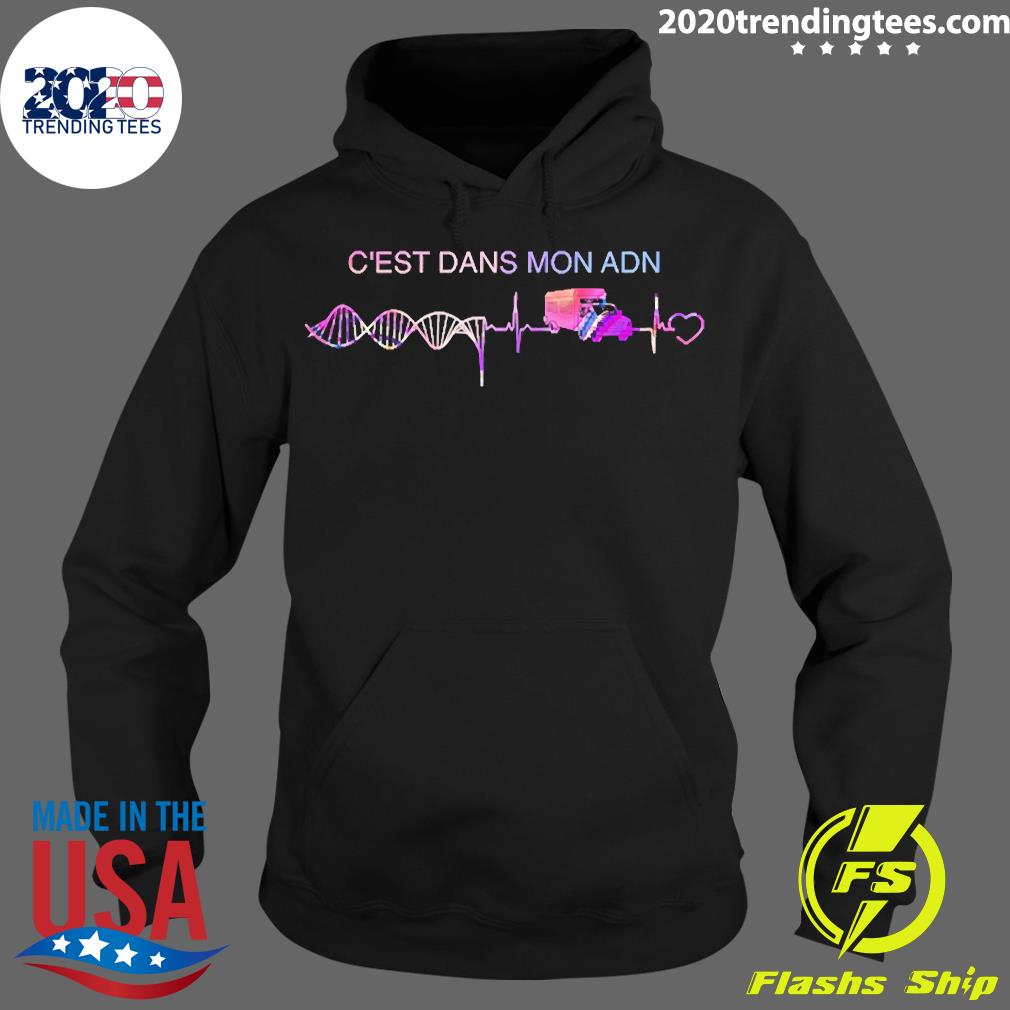 Official Heartbeat Cest Dans Mon Adn Motorhome - Adult & Kids T-Shirts, Sweatshirts & Hoodies apparel design preview 2