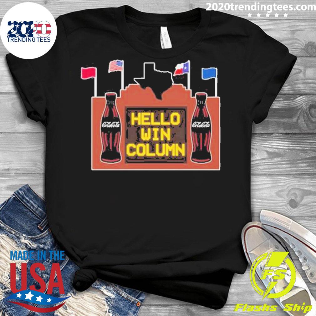 Official hello Win Column - Adult & Kids T-Shirts, Sweatshirts & Hoodies apparel design preview 3