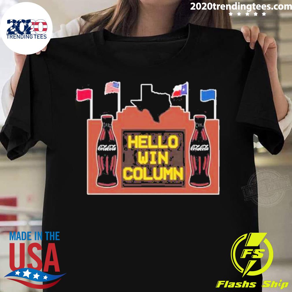 Official hello Win Column - Adult & Kids T-Shirts, Sweatshirts & Hoodies apparel design preview 1
