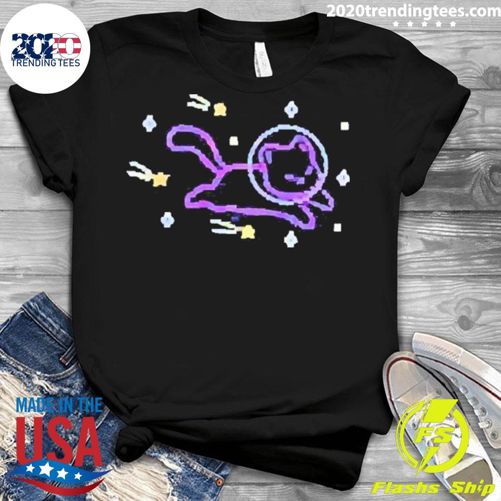 Official helloapparel Shooting Star Cat - Adult & Kids T-Shirts, Sweatshirts & Hoodies apparel design preview 3