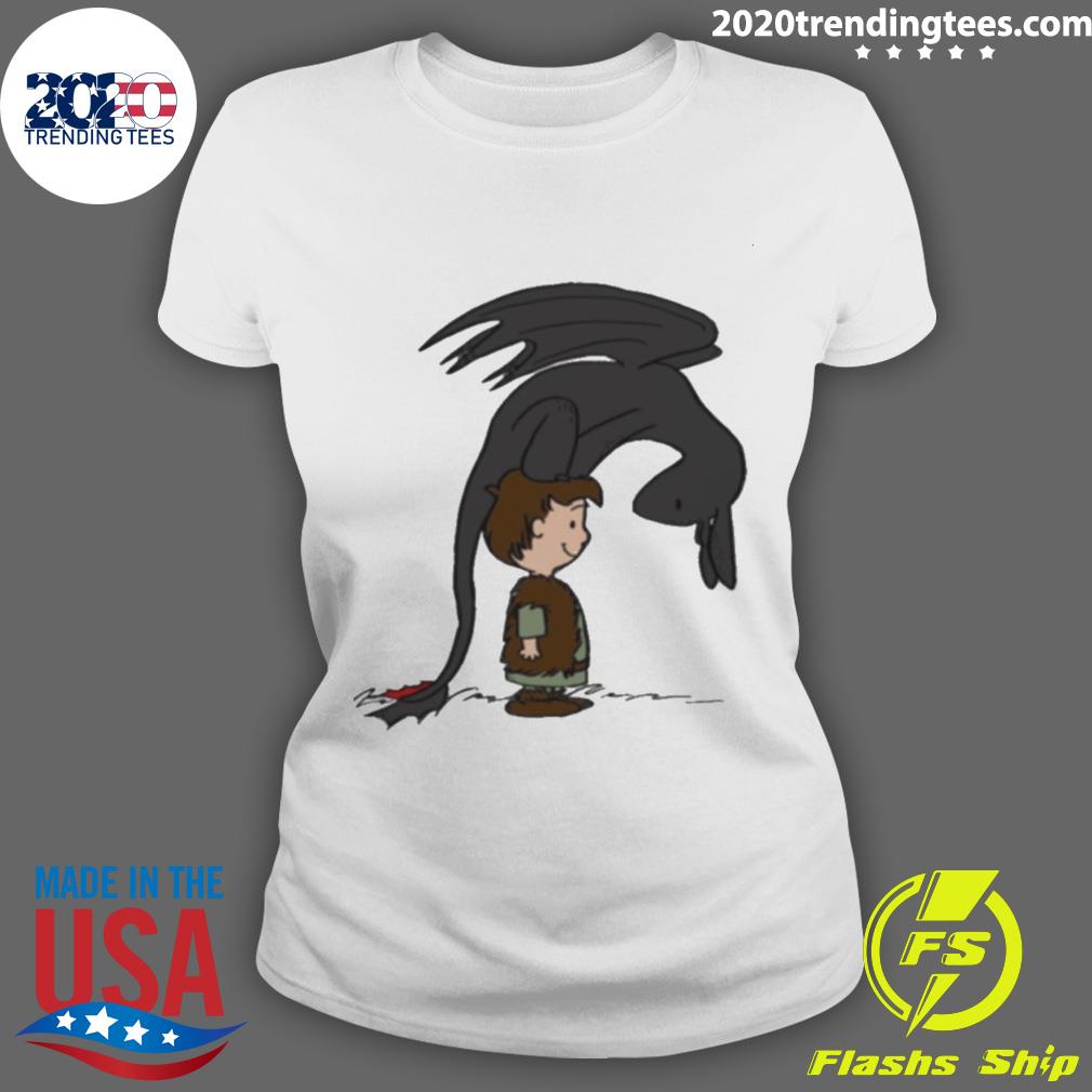 Official he's Your Dragon Hiccup Peanuts - Adult & Kids T-Shirts, Sweatshirts & Hoodies apparel design preview 3