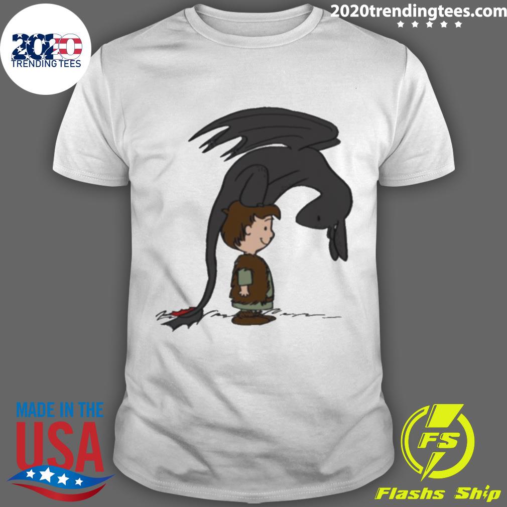 Official he's Your Dragon Hiccup Peanuts - Adult & Kids T-Shirts, Sweatshirts & Hoodies apparel design preview 1