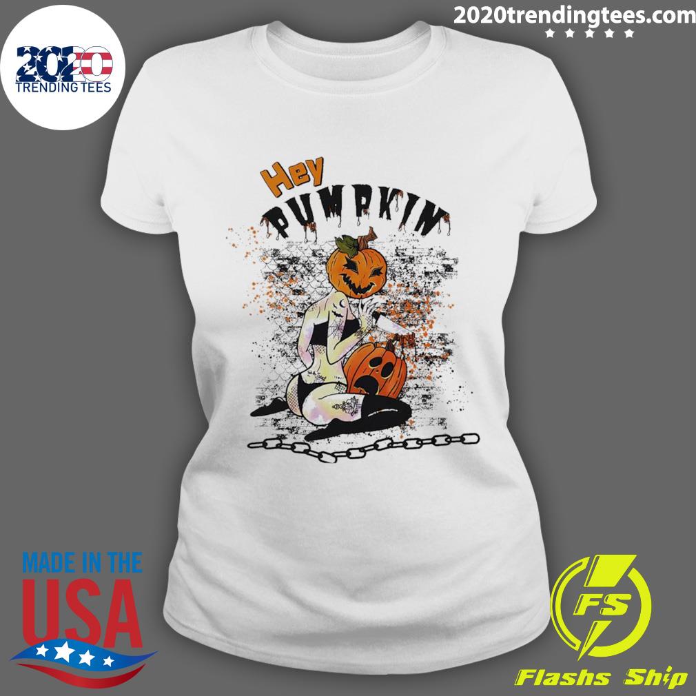 Official hey Pumpkin Girl Halloween - Adult & Kids T-Shirts, Sweatshirts & Hoodies apparel design preview 3