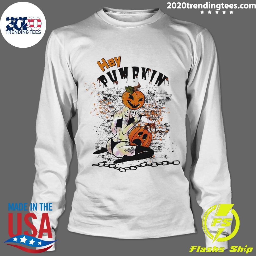 Official hey Pumpkin Girl Halloween - Adult & Kids T-Shirts, Sweatshirts & Hoodies apparel design preview 4
