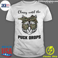 Official hockey cat classy until the puck drops - Adult & Kids T-Shirts, Sweatshirts & Hoodies apparel design preview 1