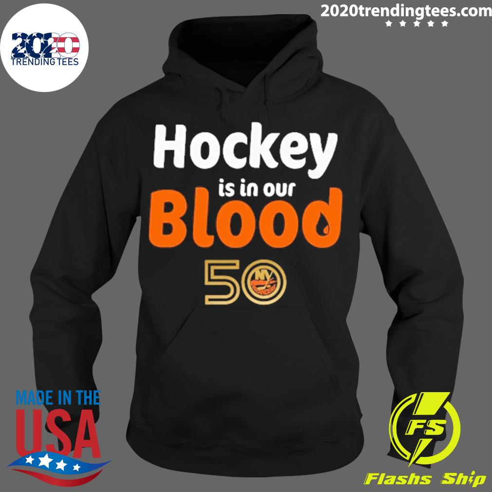 Official hockey Is In Our Blood 50 - Adult & Kids T-Shirts, Sweatshirts & Hoodies apparel design preview 2