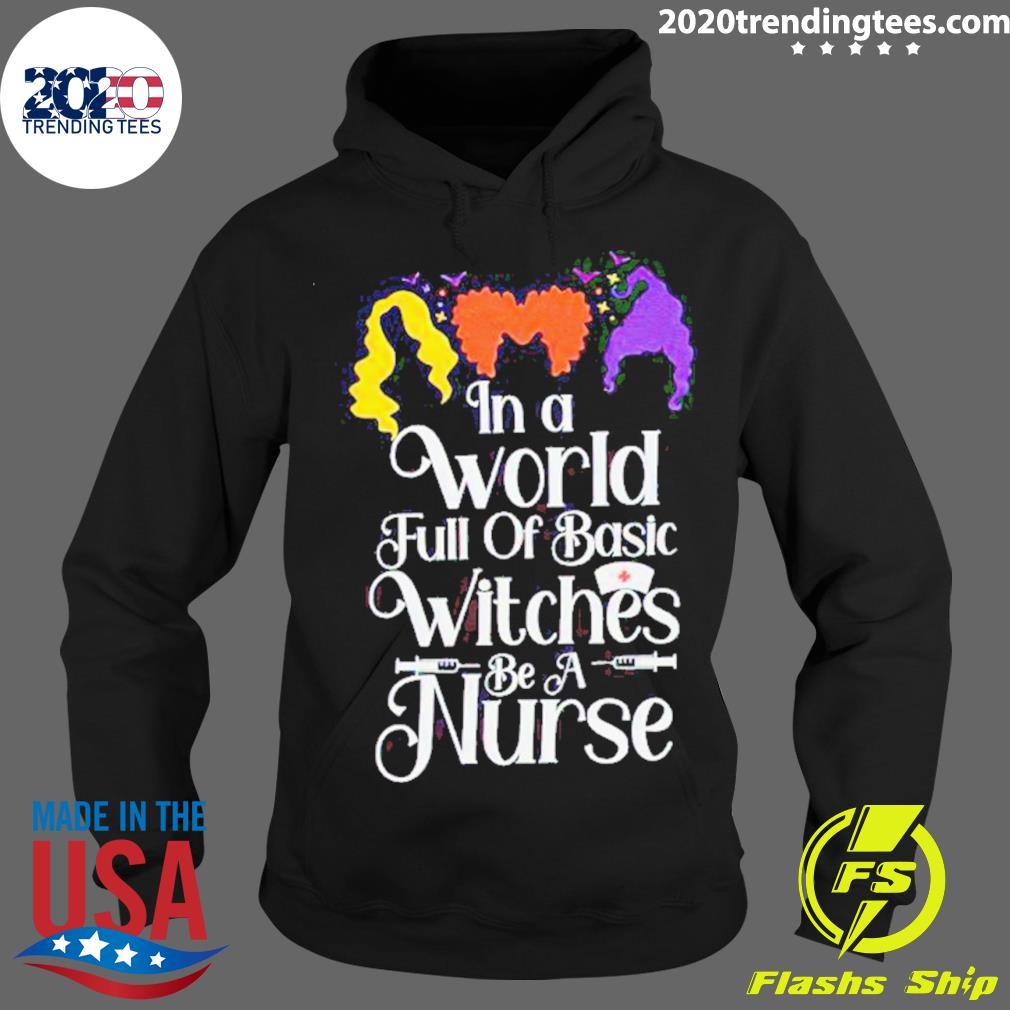 Official hocus Pocus In A World Full Of Basic Witches - Adult & Kids T-Shirts, Sweatshirts & Hoodies apparel design preview 2