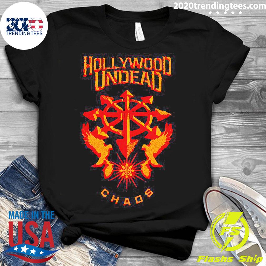 Official hollywood Undead Chaos - Adult & Kids T-Shirts, Sweatshirts & Hoodies apparel design preview 3