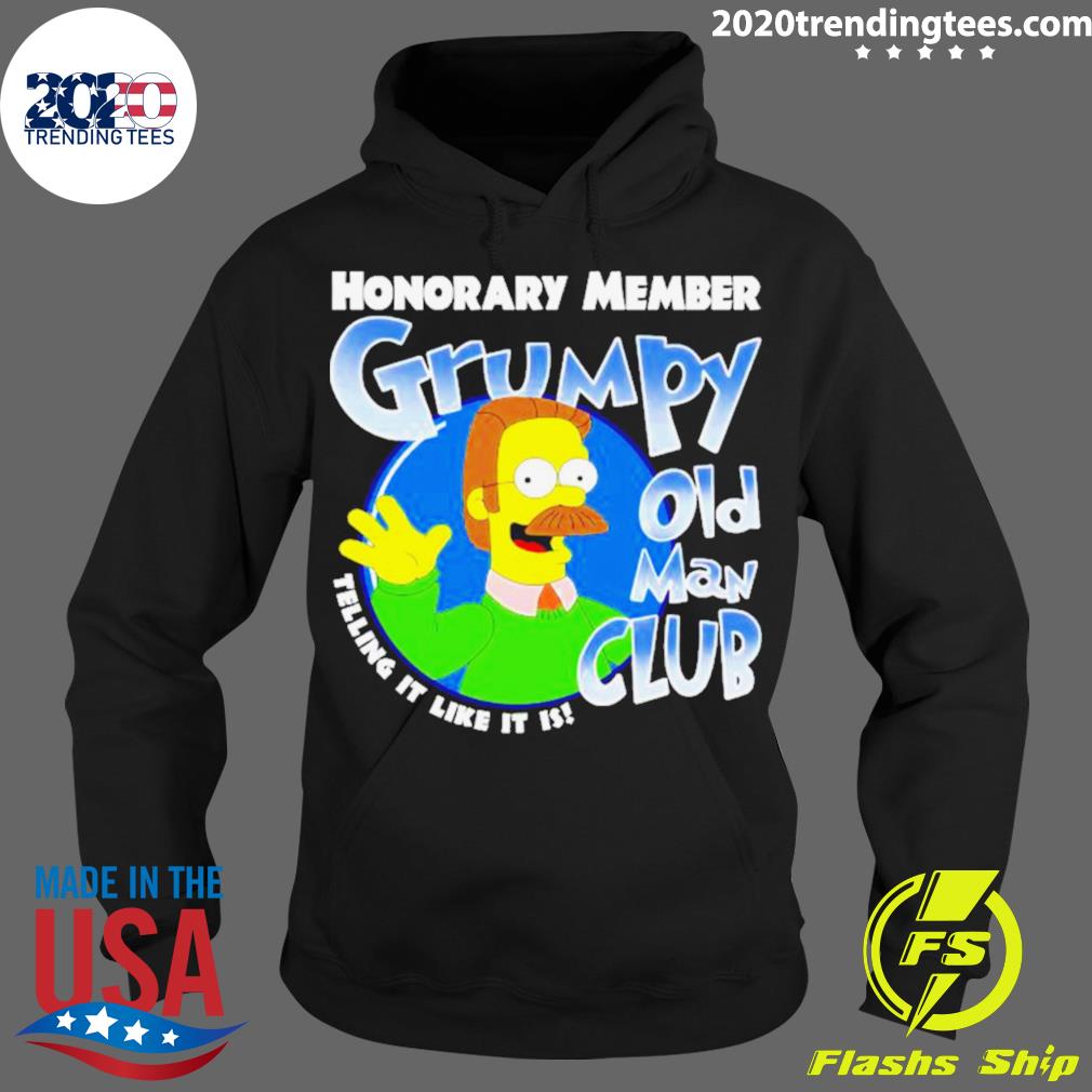 Official honorary Member Grumpy Old Man Club Telling - Adult & Kids T-Shirts, Sweatshirts & Hoodies apparel design preview 2