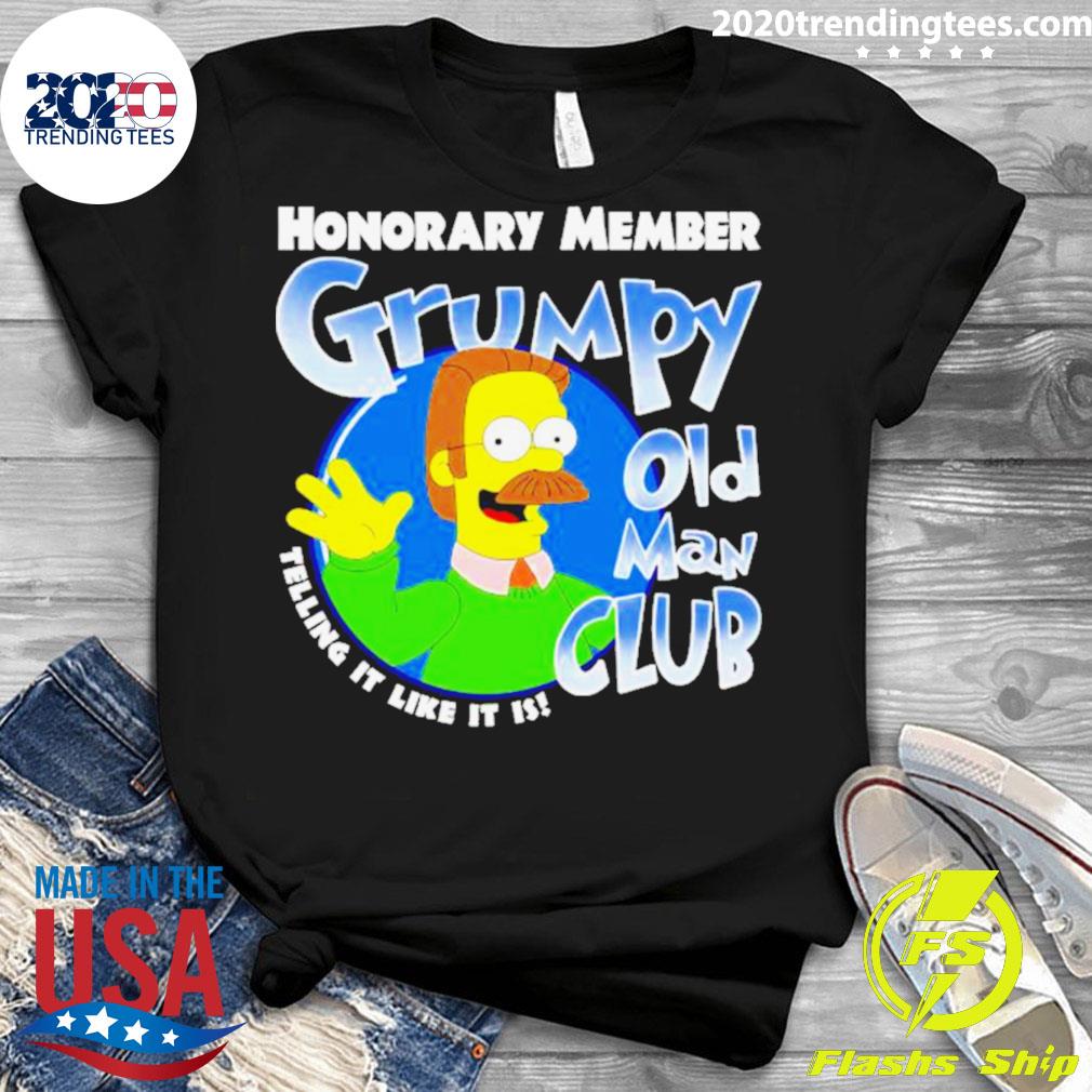Official honorary Member Grumpy Old Man Club Telling - Adult & Kids T-Shirts, Sweatshirts & Hoodies apparel design preview 3