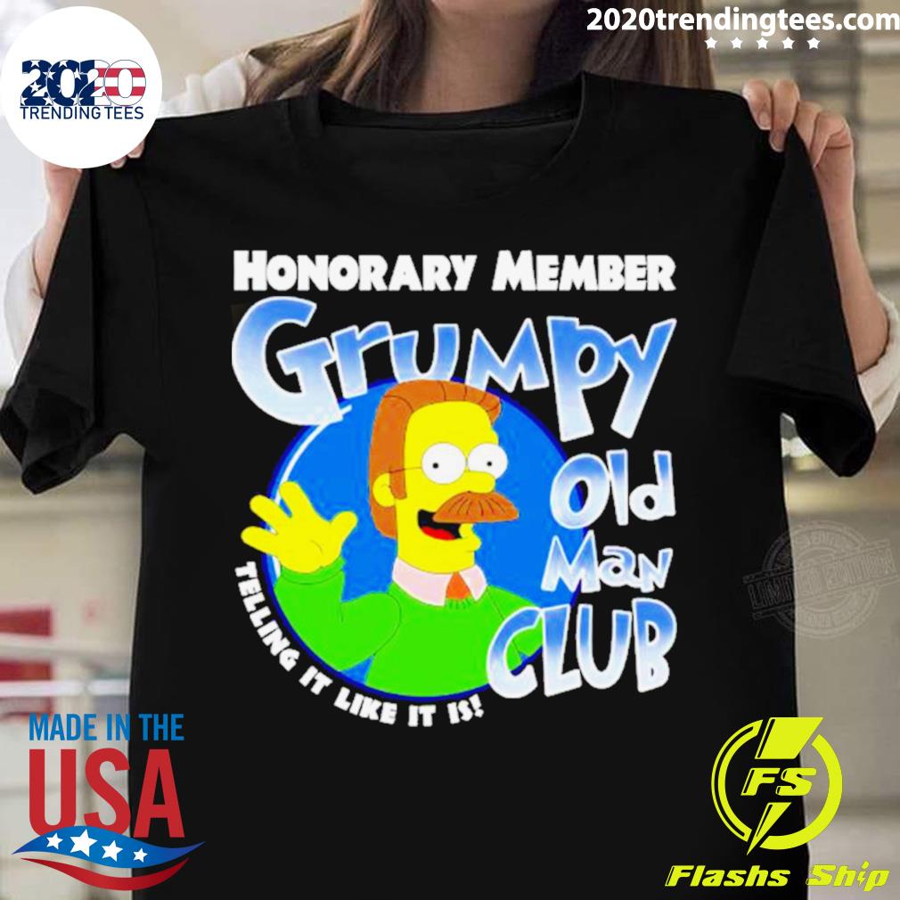 Official honorary Member Grumpy Old Man Club Telling - Adult & Kids T-Shirts, Sweatshirts & Hoodies apparel design preview 1