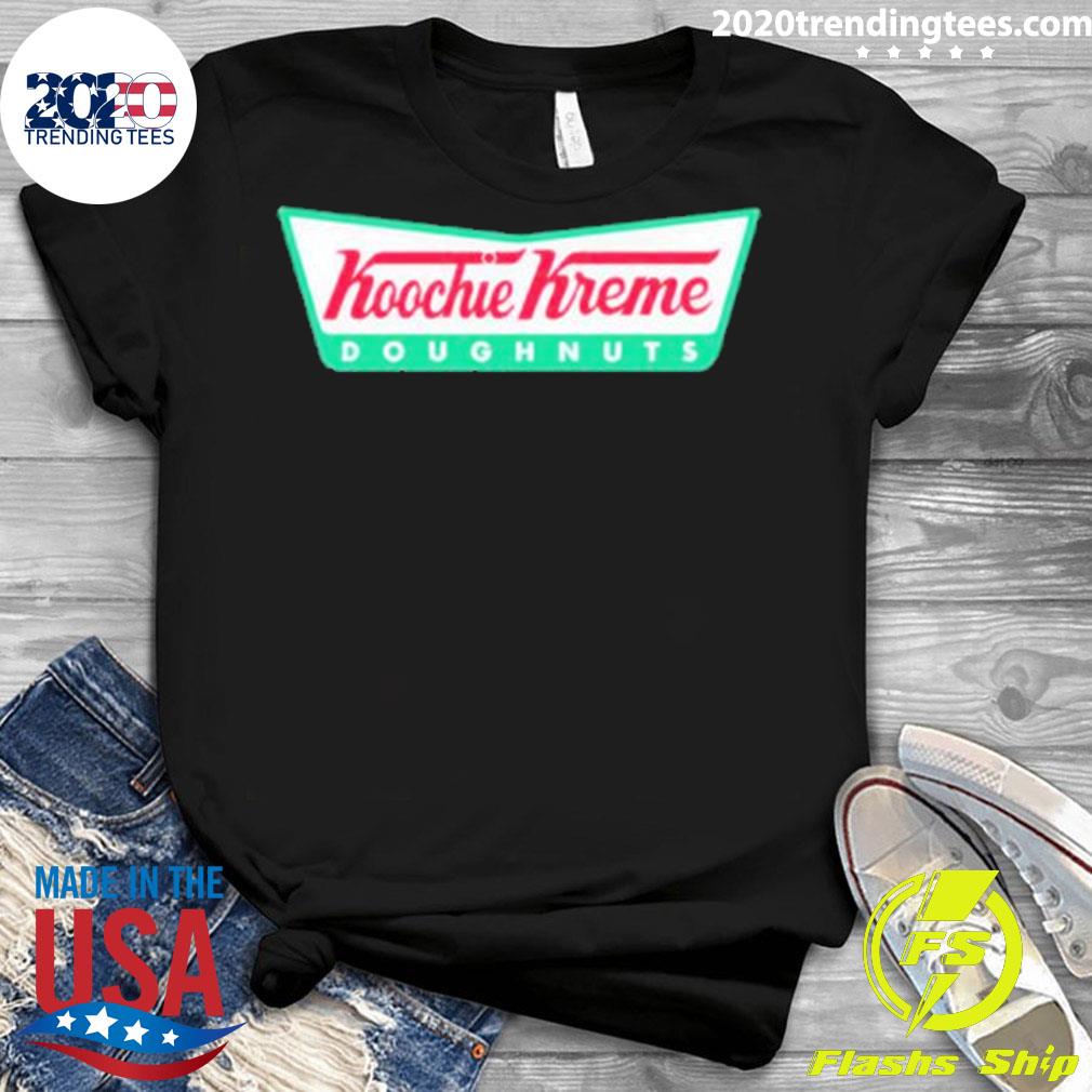 Official hoochie Kreme Doughnuts - Adult & Kids T-Shirts, Sweatshirts & Hoodies apparel design preview 3