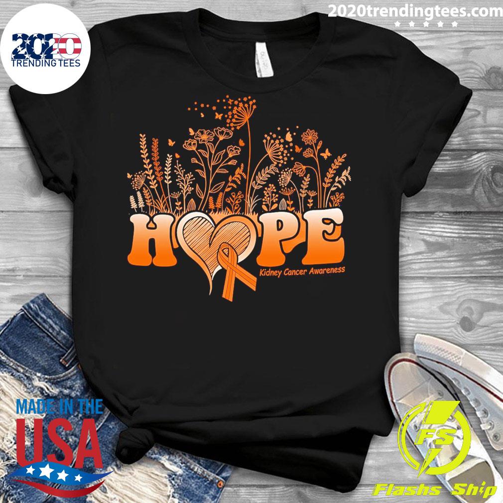 Official hope kidney cancer awareness - Adult & Kids T-Shirts, Sweatshirts & Hoodies apparel design preview 3