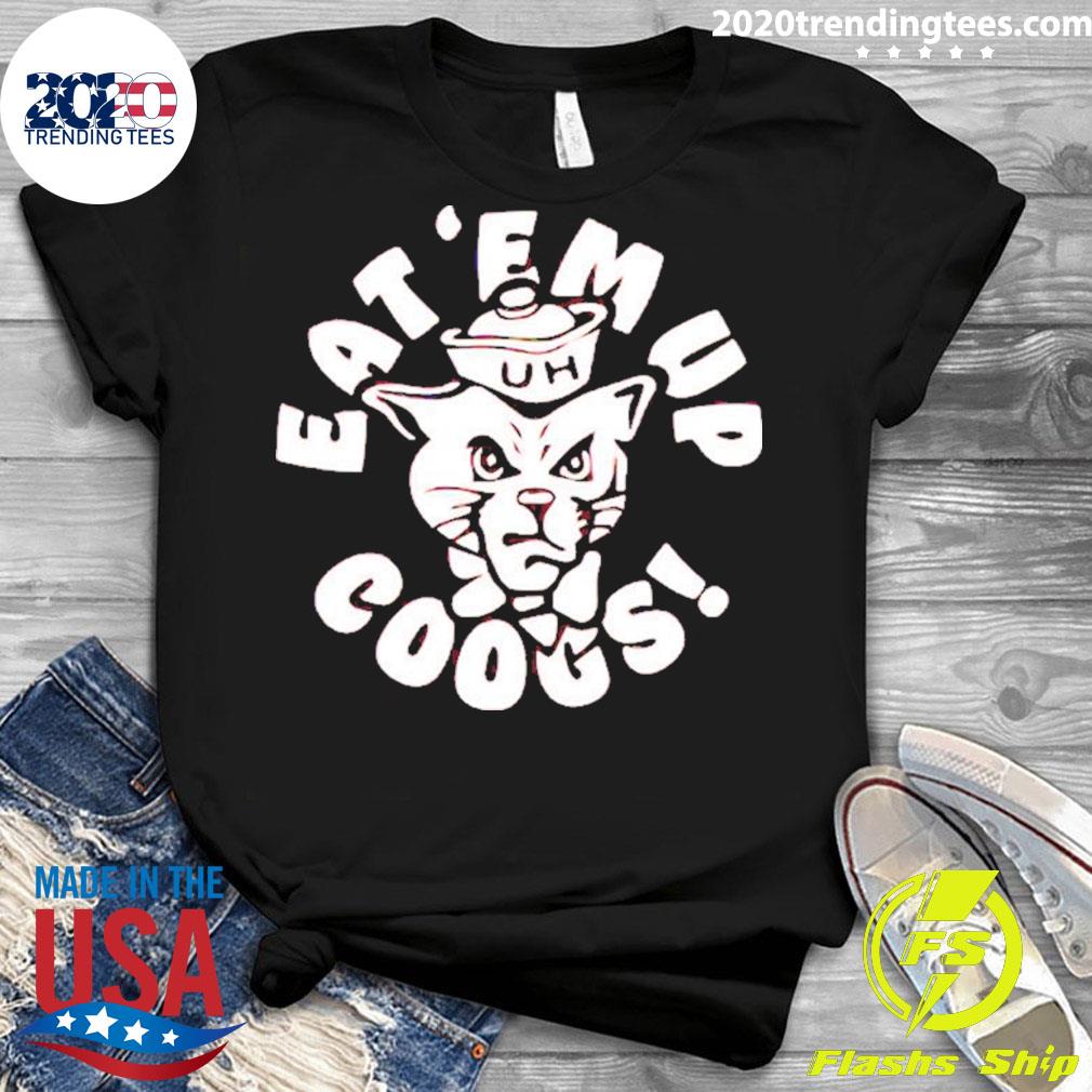 Official houston Cougars Eat 'em Up Coogs - Adult & Kids T-Shirts, Sweatshirts & Hoodies apparel design preview 3