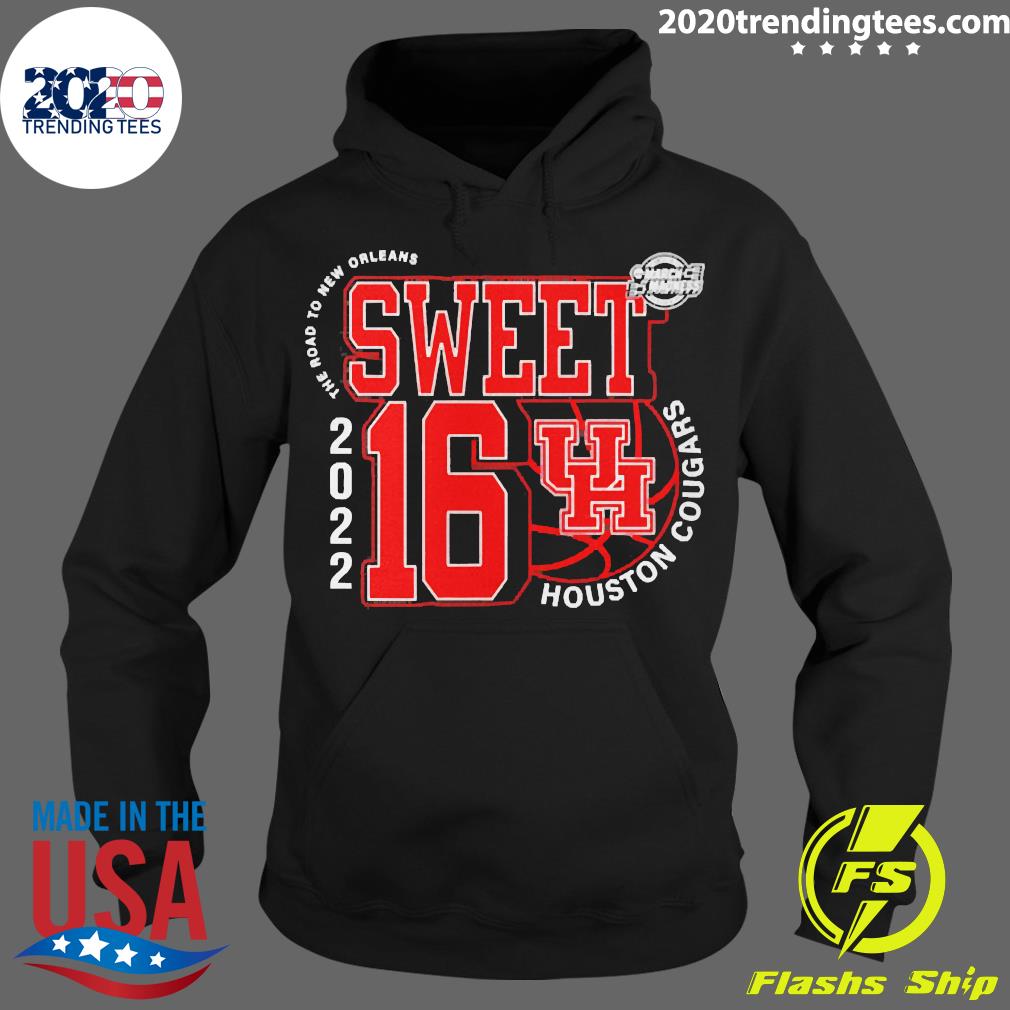 Official Houston Cougars Sweet 16 Ncaa Men's - Adult & Kids T-Shirts, Sweatshirts & Hoodies apparel design preview 2