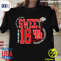 Official Houston Cougars Sweet 16 Ncaa Men's - Adult & Kids T-Shirts, Sweatshirts & Hoodies apparel design preview 1