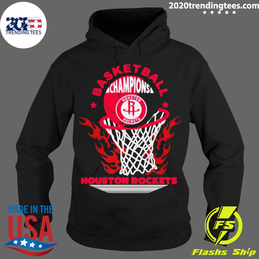 Official houston Rockets Basketball Champions Fire - Adult & Kids T-Shirts, Sweatshirts & Hoodies apparel design preview 2