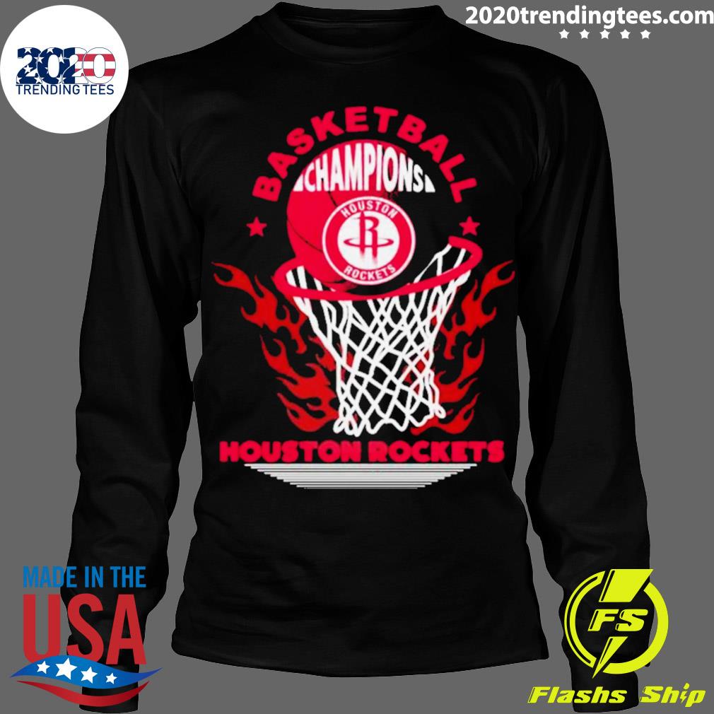 Official houston Rockets Basketball Champions Fire - Adult & Kids T-Shirts, Sweatshirts & Hoodies apparel design preview 4